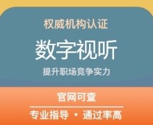 数字视听行业技能认证